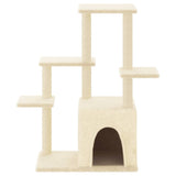 Vidaxl Cat Furniture avec Sisal Scratch Posts 97,5 cm Crème -Colored