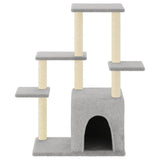 Vidaxl Cat Furniture con graffi di sisal 97,5 cm grigio chiaro