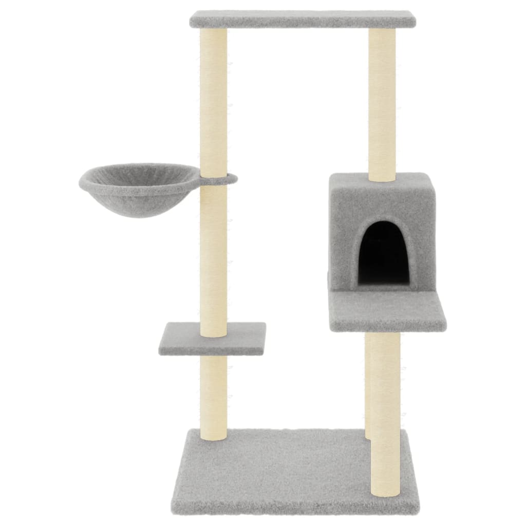 Vidaxl Cat Furniture con graffi di sisal 95 cm grigio chiaro