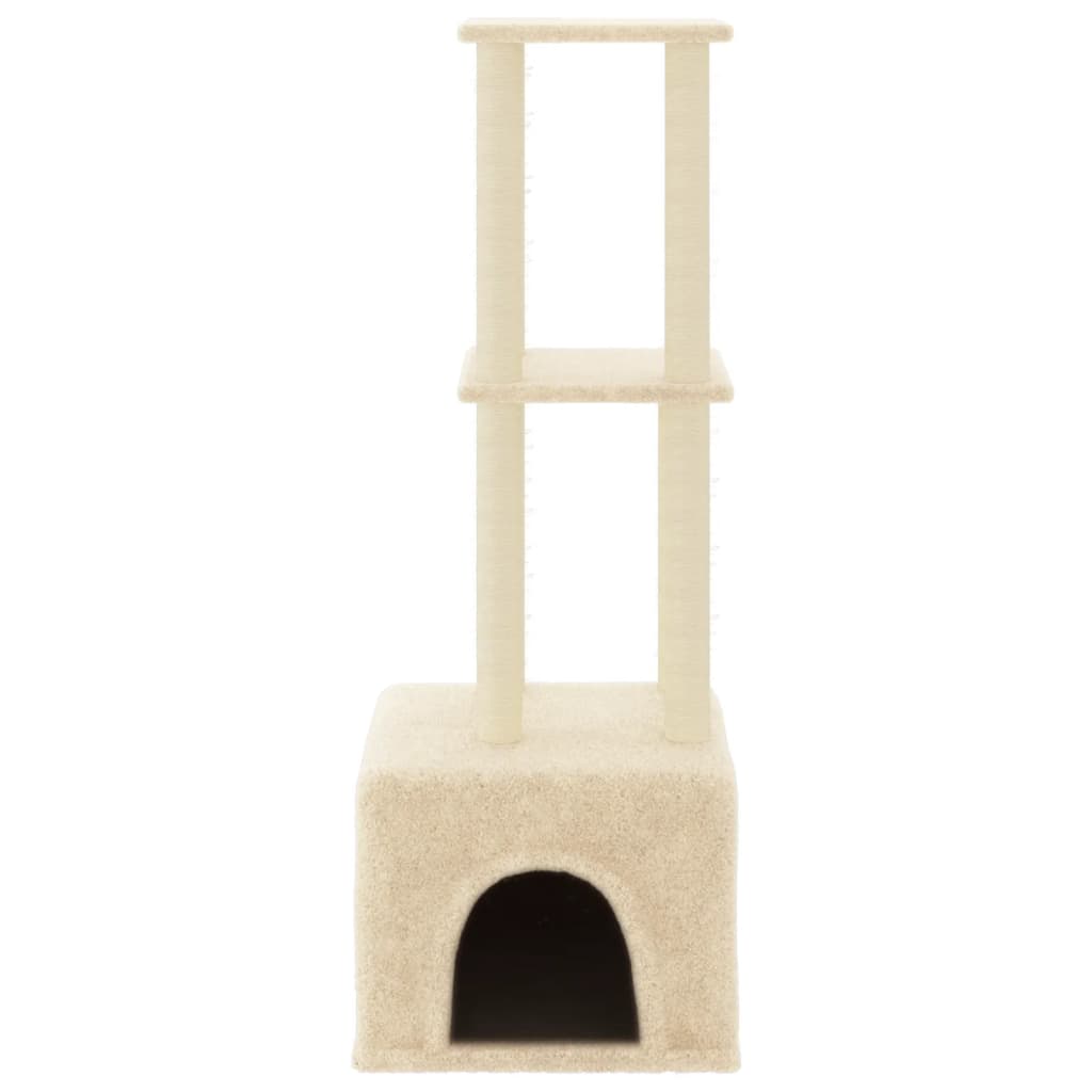 Vidaxl Cat Furniture con graffi di sisal 133,5 cm colorato