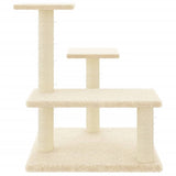 VidaXL cat furniture with sisal scratching posts 61 cm cream -colored