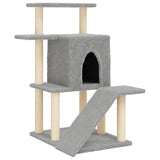 Vidaxl Cat Furniture avec Sisal Scratch Posts 97 cm Gris clair