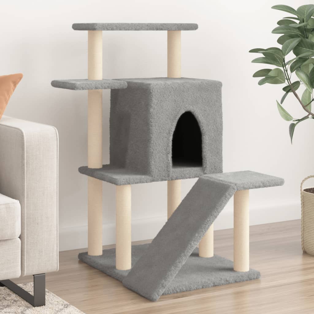 Vidaxl Cat Furniture avec Sisal Scratch Posts 97 cm Gris clair