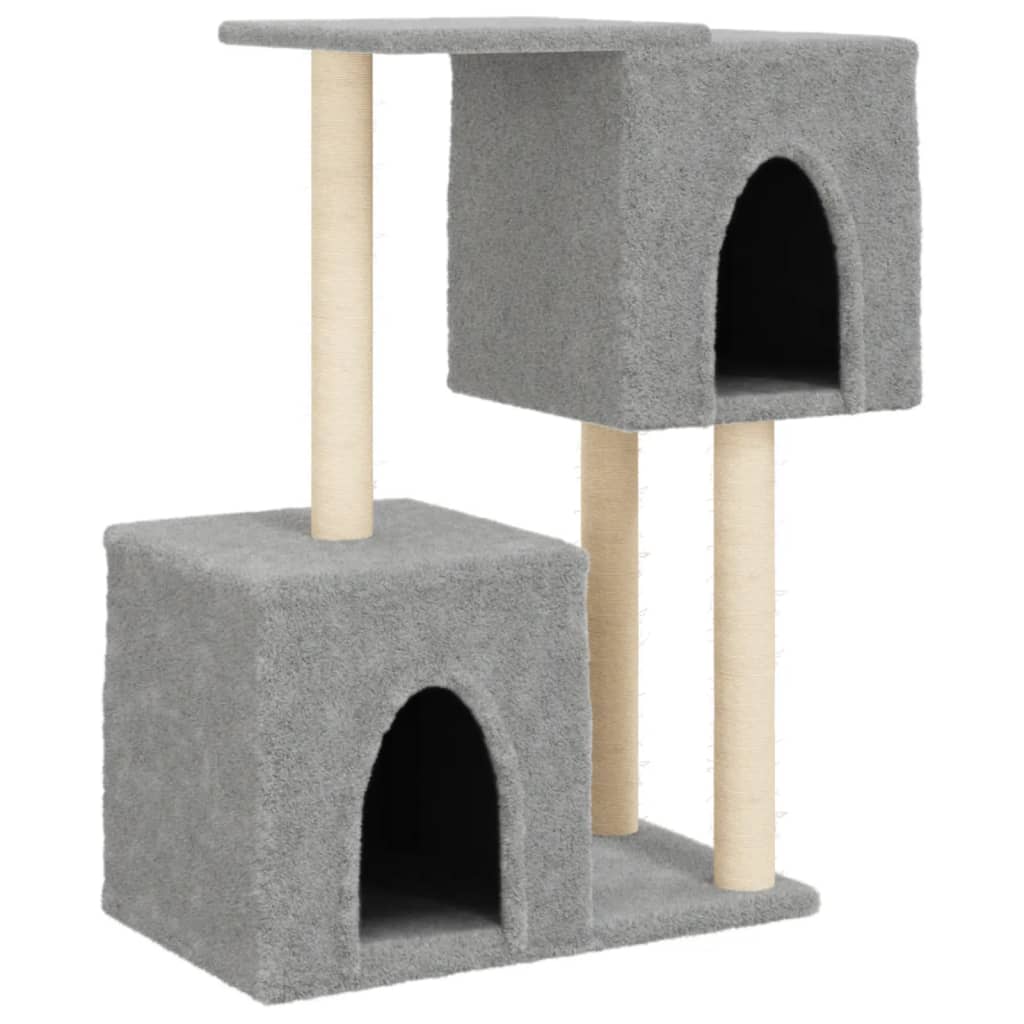 Vidaxl Cat Meubles avec Sisal Scratch Posts 86 cm Gris clair