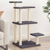 Vidaxl scratching posts with platforms 98.5 cm dark gray