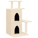 Vidaxl Cat Furniture avec Sisal Scratch Posts 97 cm Crème -Colored