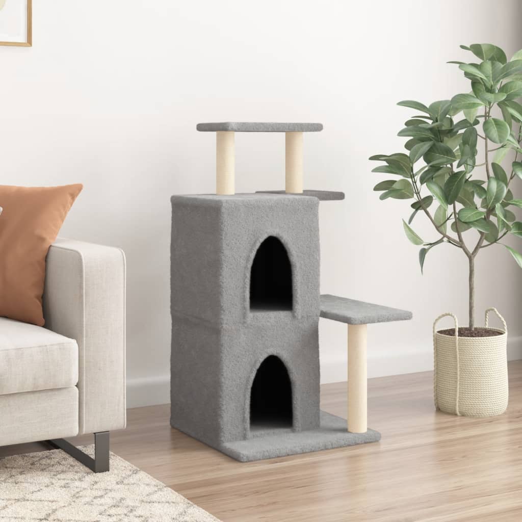 Vidaxl Cat Furniture avec Sisal Scratch Posts 97 cm Gris clair