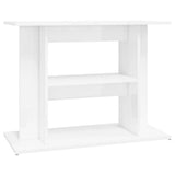Vidaxl aquariumstandaard 80x35x60 cm bewerkt hout hoogglans wit