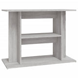 Vidaxl Aquarium Standard 80x35x60 cm Processed Wood Gray Sonoma