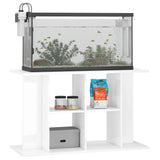 VIDAXL Aquarium Standard 100x40x60 cm Behandlet trehøyglans hvit