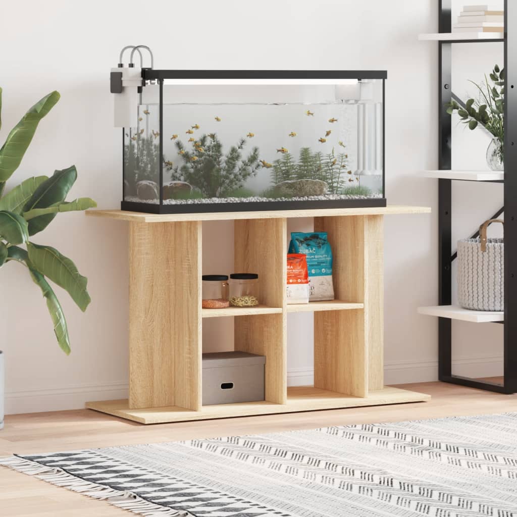 Vidaxl aquariumstandaard 100x40x60 cm bewerkt hout sonoma eikenkleurig