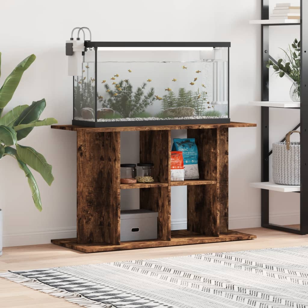 Vidaxl Aquarium Standard 100x40x60 cm Zpracované dřevo uzené dubové barvy