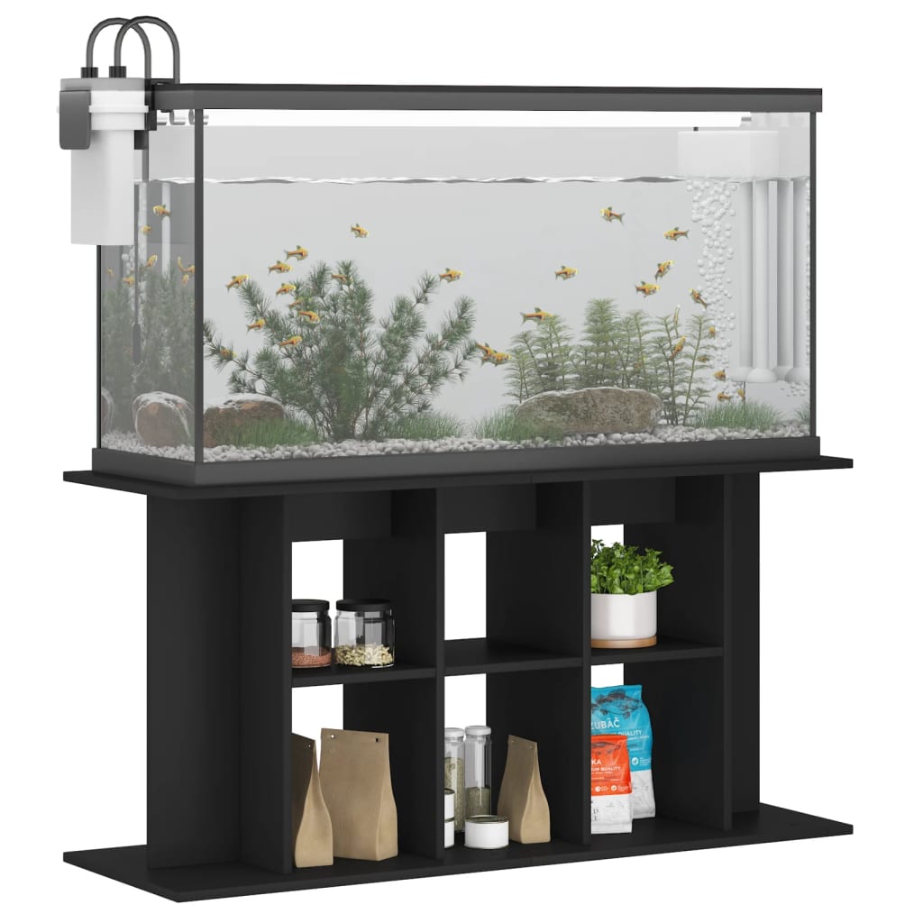 Vidaxl Aquarium Standard 120x40x60 cm bearbetad trästlack