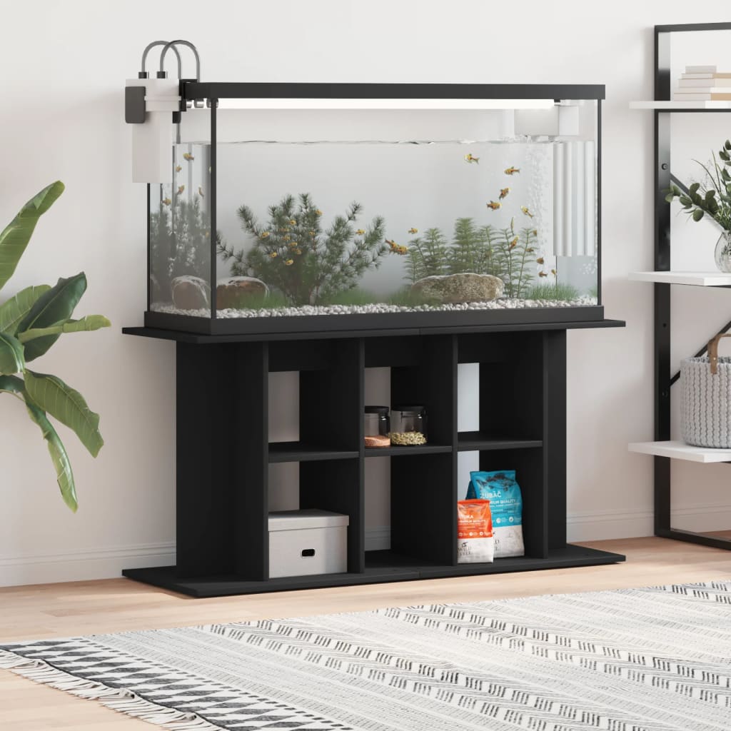 Vidaxl Aquarium Standard 120x40x60 cm de madera procesada negra