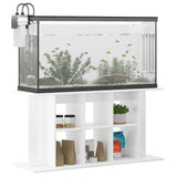 Vidaxl Aquarium Standard 120 x 40 x 60 cm verarbeitetes Holz Hochglanz weiß