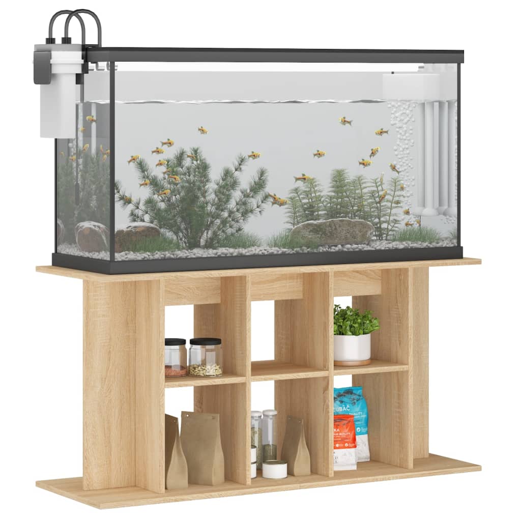 Vidaxl Aquarium Standard 120x40x60 cm przetworzone drewno sonoma dębowe kolorowe