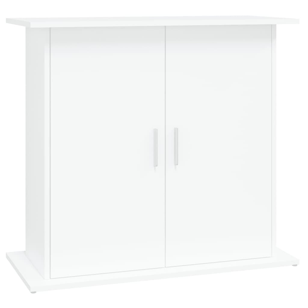 Vidaxl Aquarium Standard 81x36x73 cm Bianco in legno elaborato