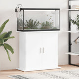 Vidaxl Aquarium Standard 81x36x73 cm przetworzone drewniane drewniane białe białe