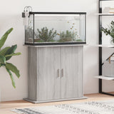 Vidaxl Aquarium Standard 81x36x73 cm bearbetad trägrå sonoma ek