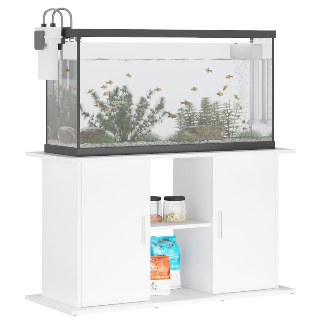 VIDAXL Aquarium Standard 101x41x58 cm Behandlet trehvit