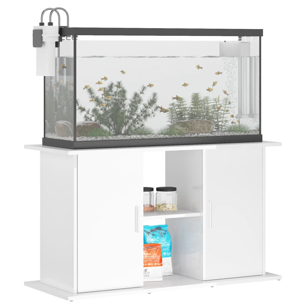 Vidaxl Aquarium Standard 101x41x58 cm White lucido in legno trasformato