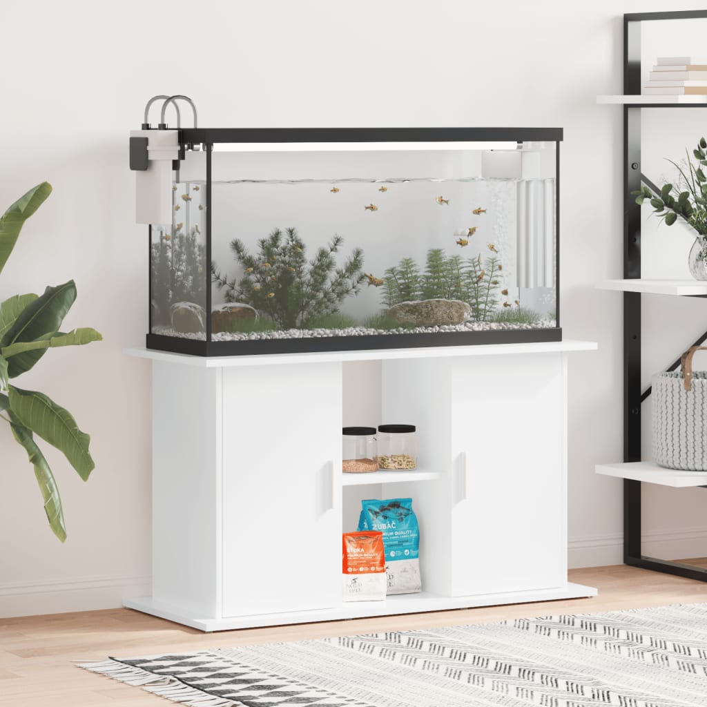 Vidaxl Aquarium Standard 101x41x58 cm White lucido in legno trasformato