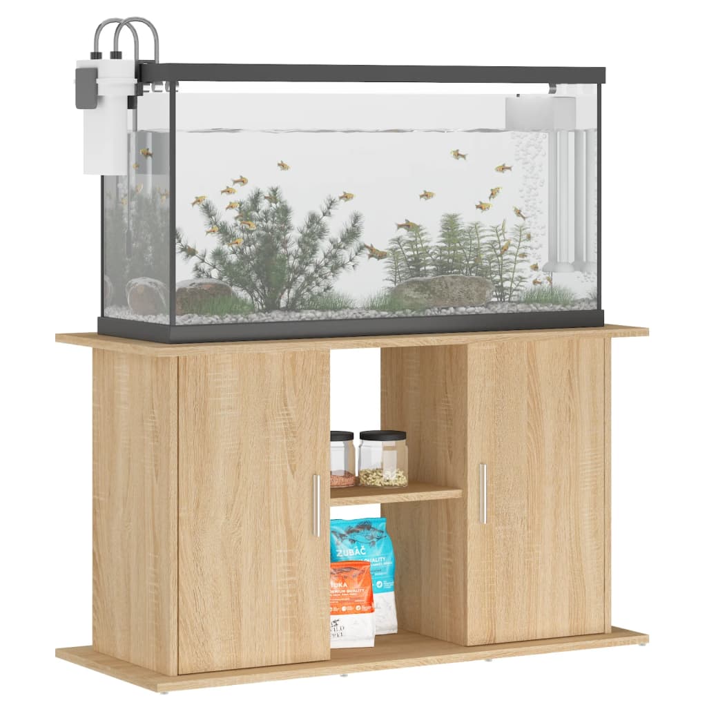 Vidaxl Aquarium Standard 101x41x58 cm Forarbejdet træ sonoma eg farvet