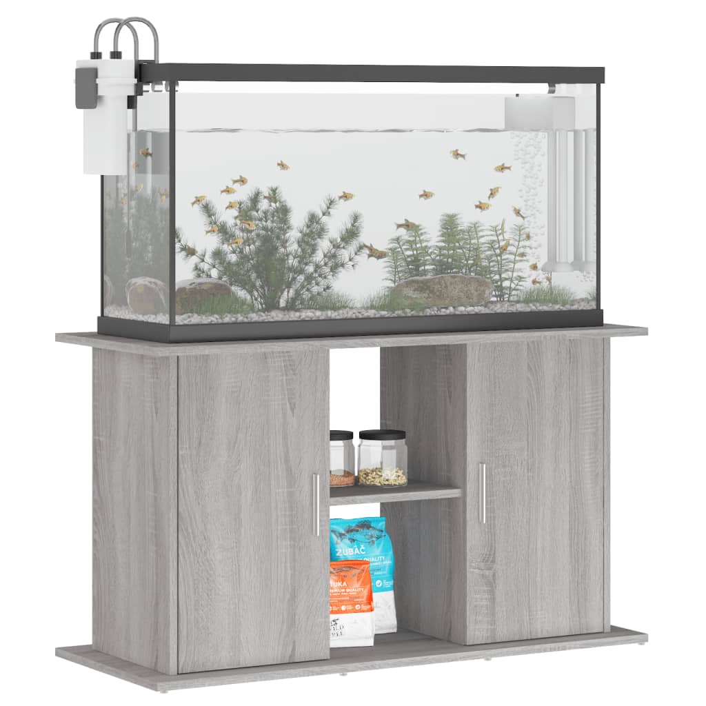 Vidaxl Aquarium Standard 101x41x58 cm Processus en bois Grey Sonoma Oak