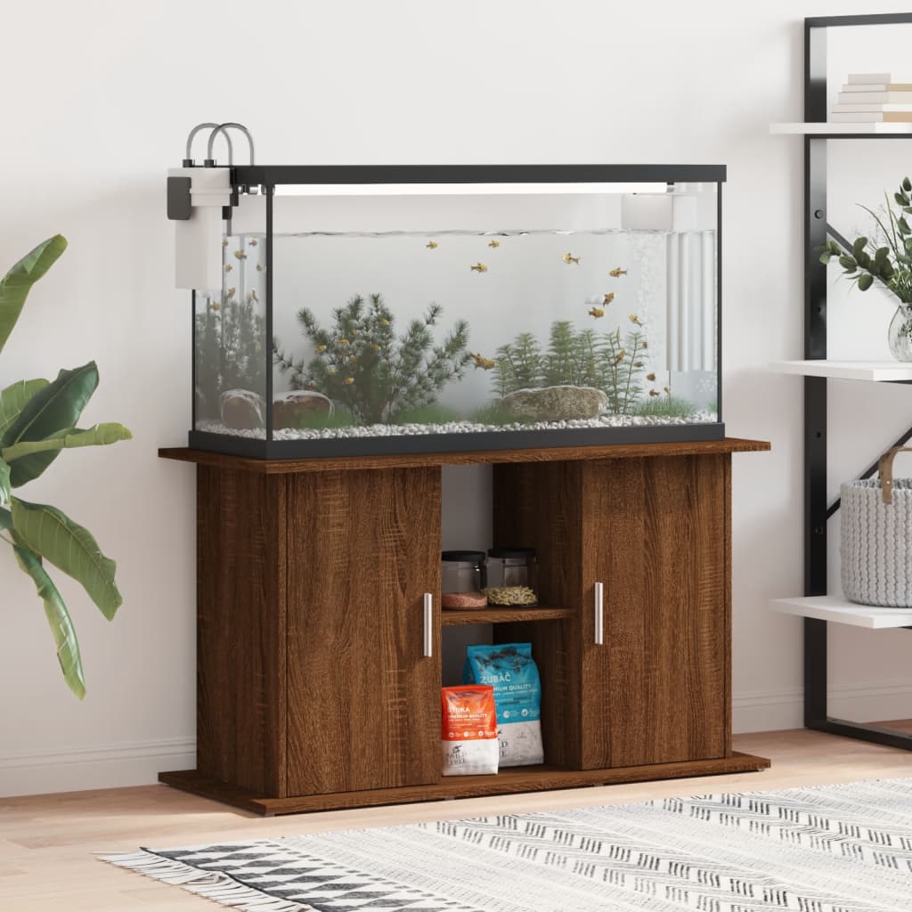 Vidaxl Aquarium Standard 101x41x58 cm Processed wood Brown oak color