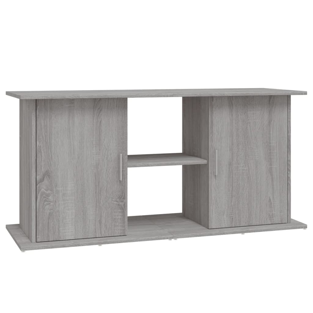 Vidaxl Aquarium Standard 121x41x58 cm Processed Wood Gray Sonoma Oak