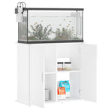 Vidaxl Aquarium Standard 81x36x73 cm Bianco in legno elaborato