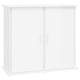 Estándar de Aquarium de Vidaxl 81x36x73 cm de madera procesada de alto brillo blanco