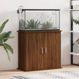 Vidaxl Aquarium Standard 81x36x73 cm bearbetad träbrun ekfärg