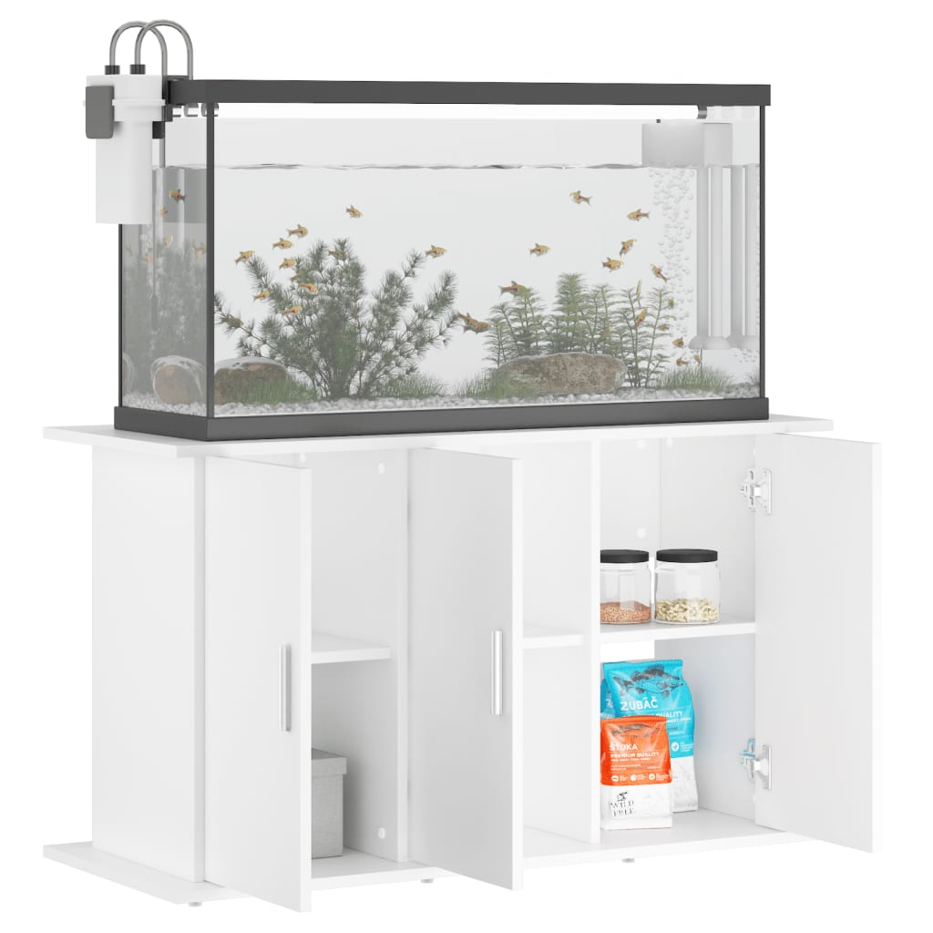 Vidaxl Aquarium Standard 101x41x58 cm veraarbecht Holzwäiss