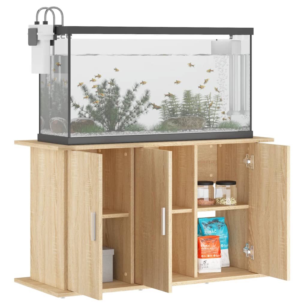 Vidaxl Aquarium Standard 101x41x58 cm Forarbejdet træ sonoma eg farvet