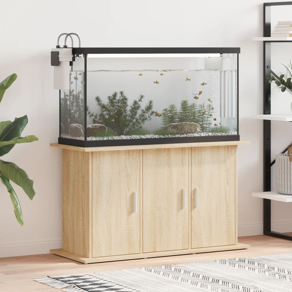 Vidaxl Aquarium Standard 101x41x58 cm bearbetad trä sonoma ek färgad