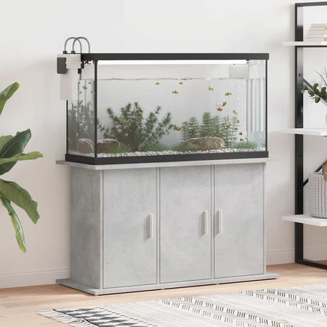 Vidaxl aquariumstandaard betongrijs 101x41x58 cm bewerkt hout