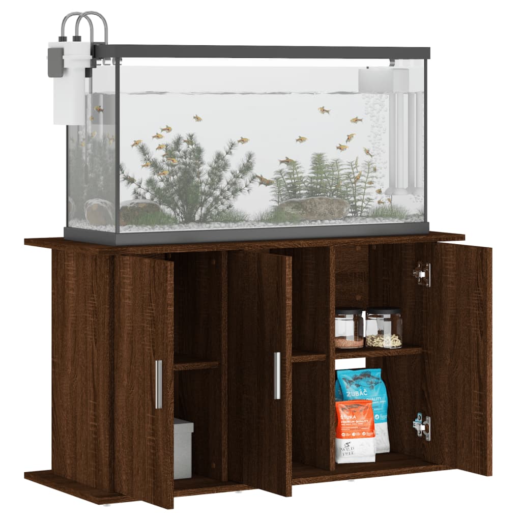 VIDAXL Aquarium Standard 101x41x58 cm Behandlet trebrun eikfarge