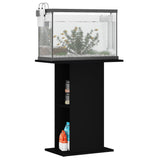 Vidaxl Aquarium Standard 60.5x36x72.5 cm in legno elaborato nero