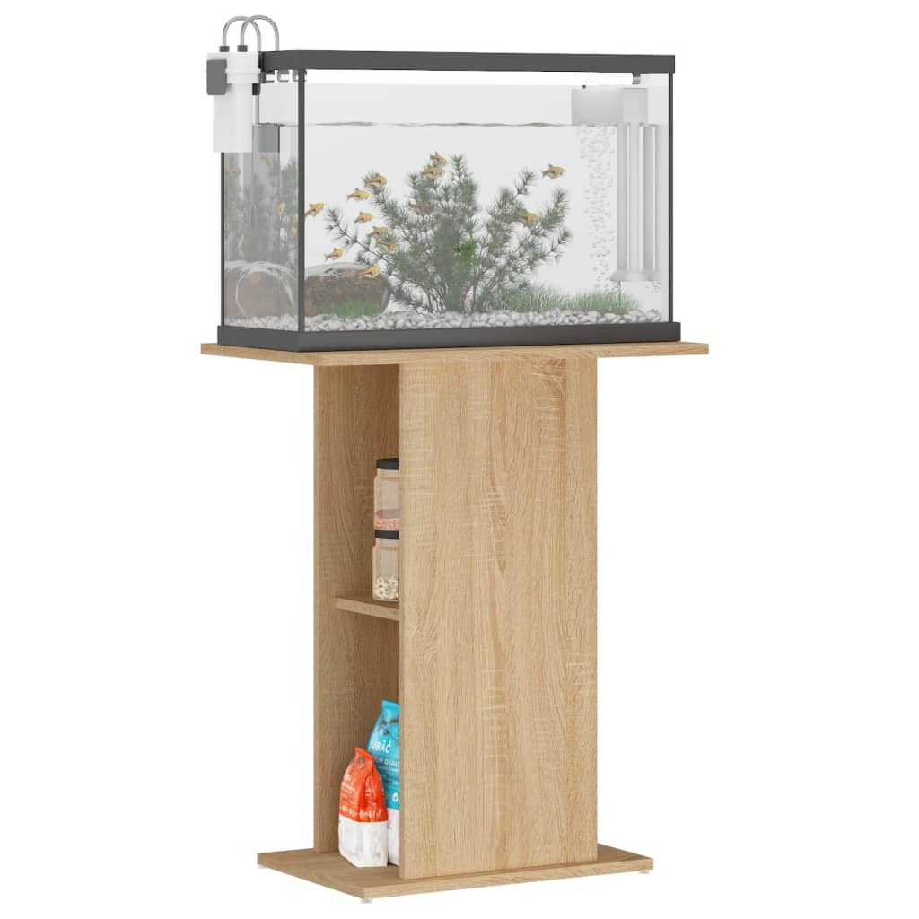 Vidaxl Aquarium Standard 60.5x36x72.5 cm Processed Wood Sonoma Oak