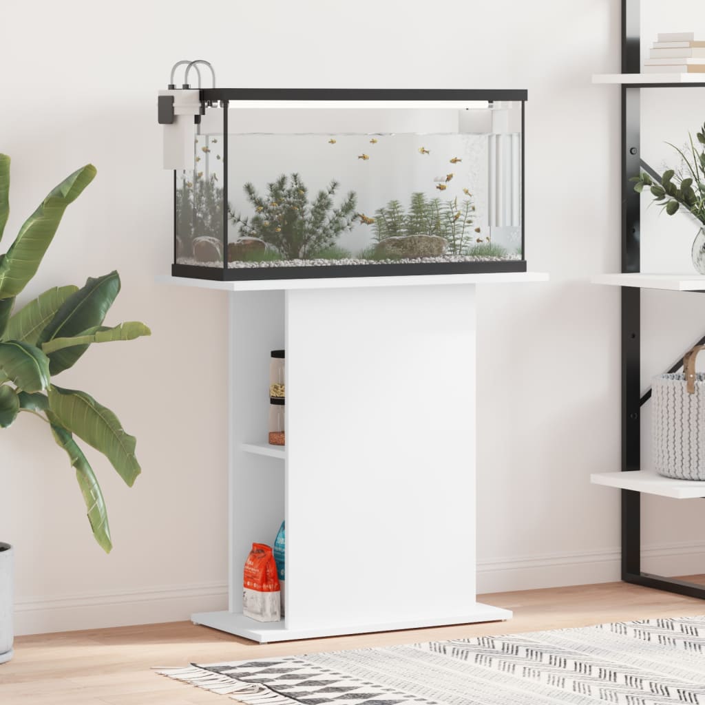 Vidaxl Aquarium Standard 75x36x72.5 cm Processed Wood White