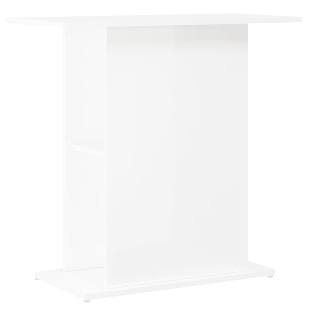 Vidaxl Aquarium Standard 75x36x72.5 cm verschafft Holz héich Glanz wäiss