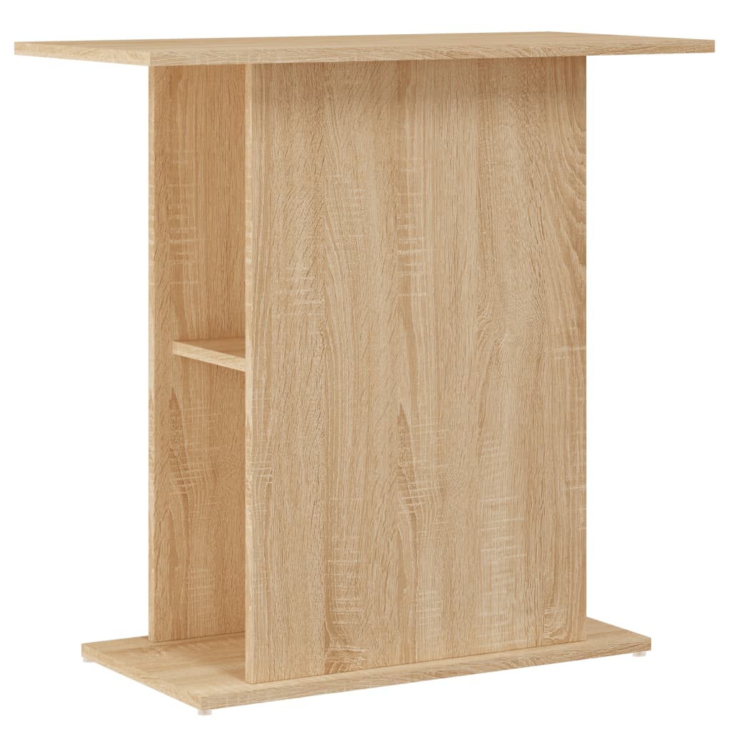 Estándar de Aquarium Vidaxl 75x36x72.5 cm de madera procesada sonoma roble