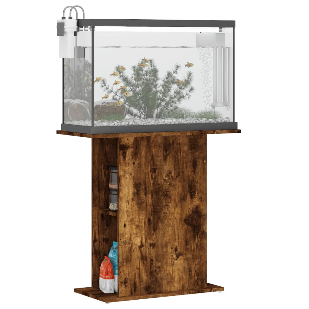 Vidaxl Aquarium Standard 75x36x72,5 cm predelani hrast iz lesa