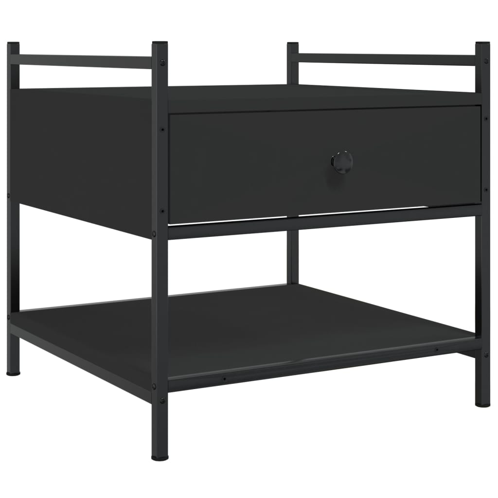 Vidaxl salontafel 50x50x50 cm bewerkt hout zwart