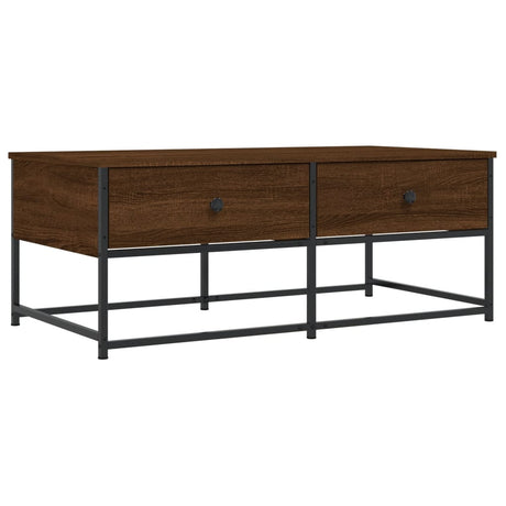 Vidaxl salontafel 100x51x40 cm bewerkt hout bruin eikenkleur