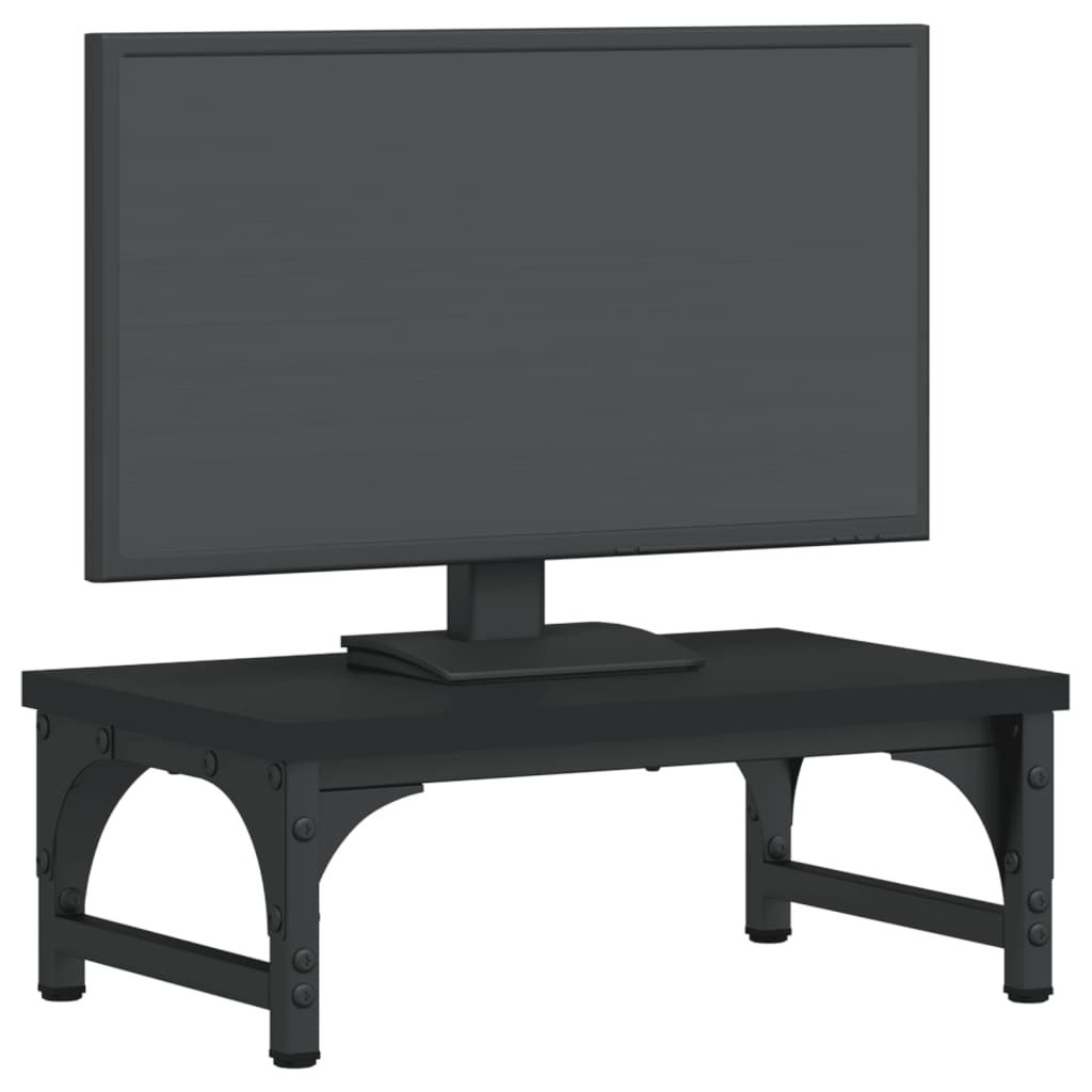 Vidaxl Monitor Standard 37x23x14 cm de madera procesada negra