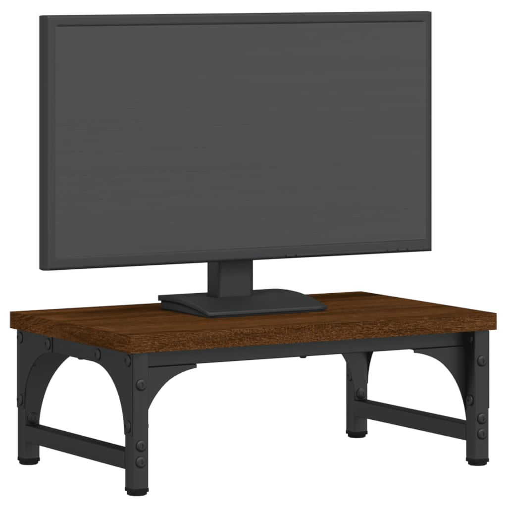 Vidaxl Monitor Standard 37x23x14 cm verarbeitete Holzbraune -Eichenfarbe