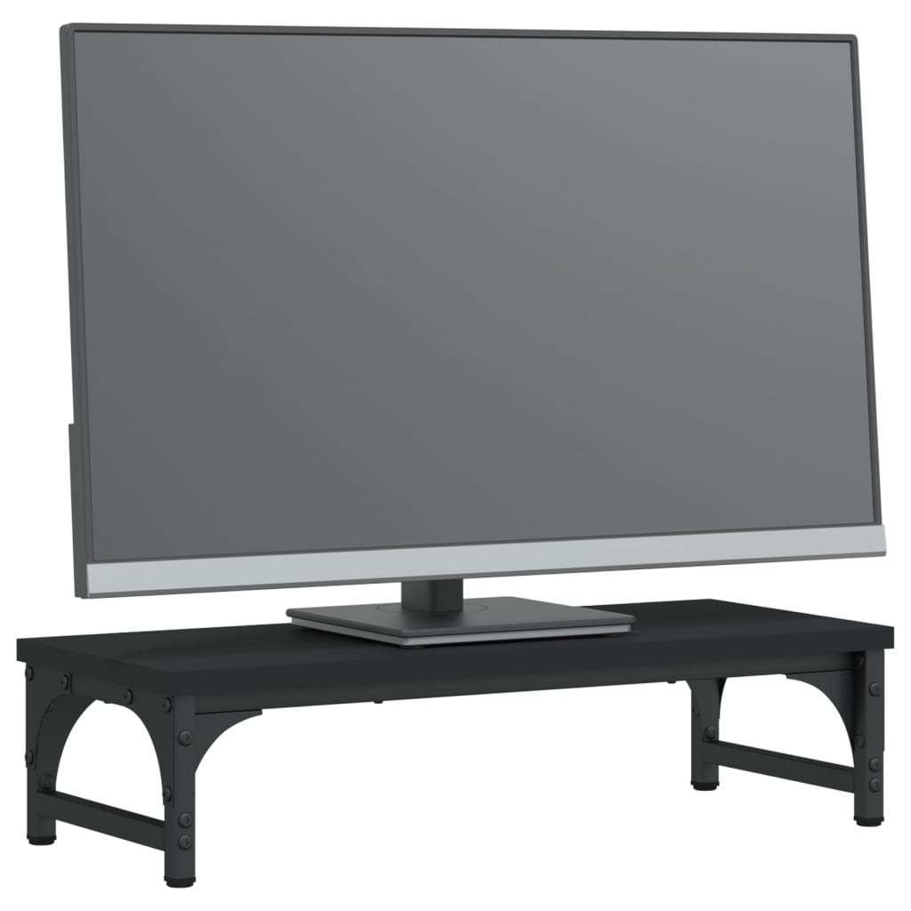 Vidaxl Monitor Standard 55x23x14 cm zpracované dřevo černé