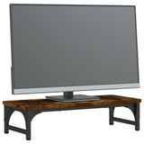 Vidaxl monitorstandaard 55x23x14 cm bewerkt hout gerookt eikenkleurig